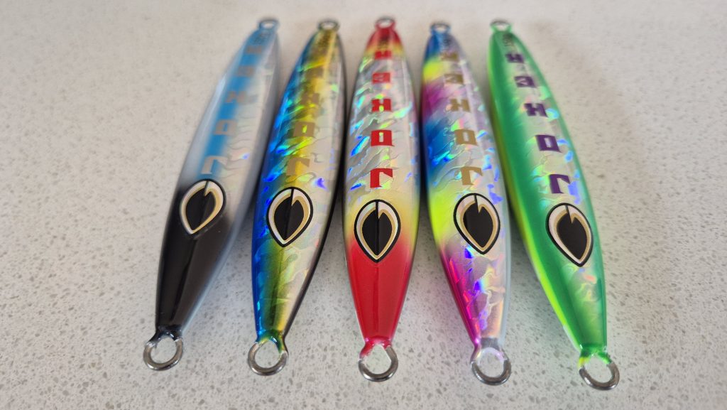 A mix of colours for the 5 Orca jigs by JOKER