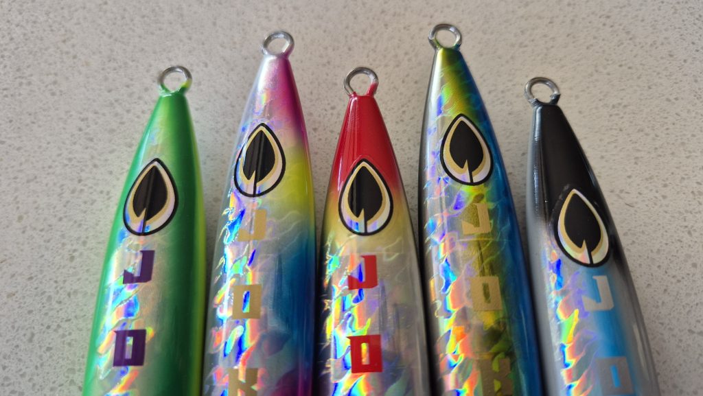 A mix of colours for the 5 Orca jigs by JOKER